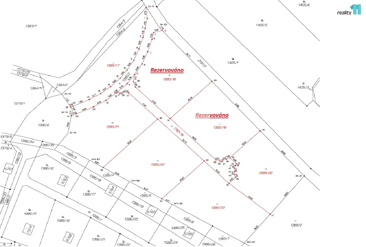 Prodej stavebního pozemku 576 m²